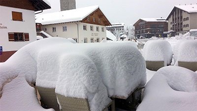 Primera nevada general en Alpes! 