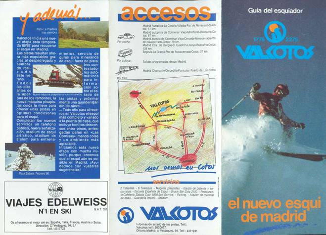 Historia de la estación de esquí de Valcotos