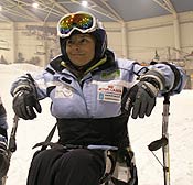Vicky Gonzalez componente del equipo de esquí adaptado femenino Santiveri
