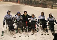 Las componentes del Equipo Femenino Santiveri de Esquí Adaptado