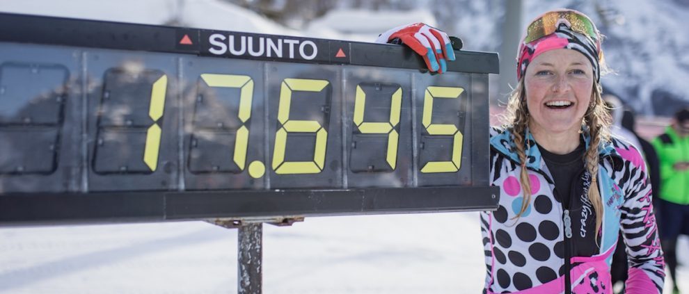 La esquiadora Martina Valmassoi bate el récord femenino de desnivel acumulado en 24 horas