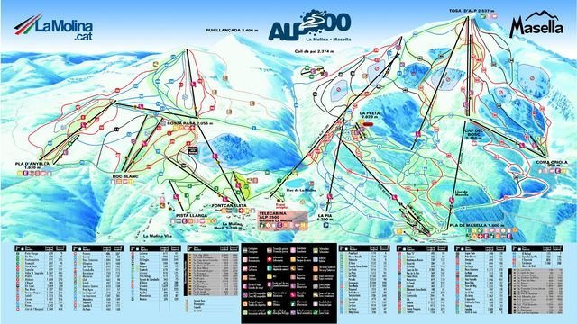 Mapa de pistes Alp2500
