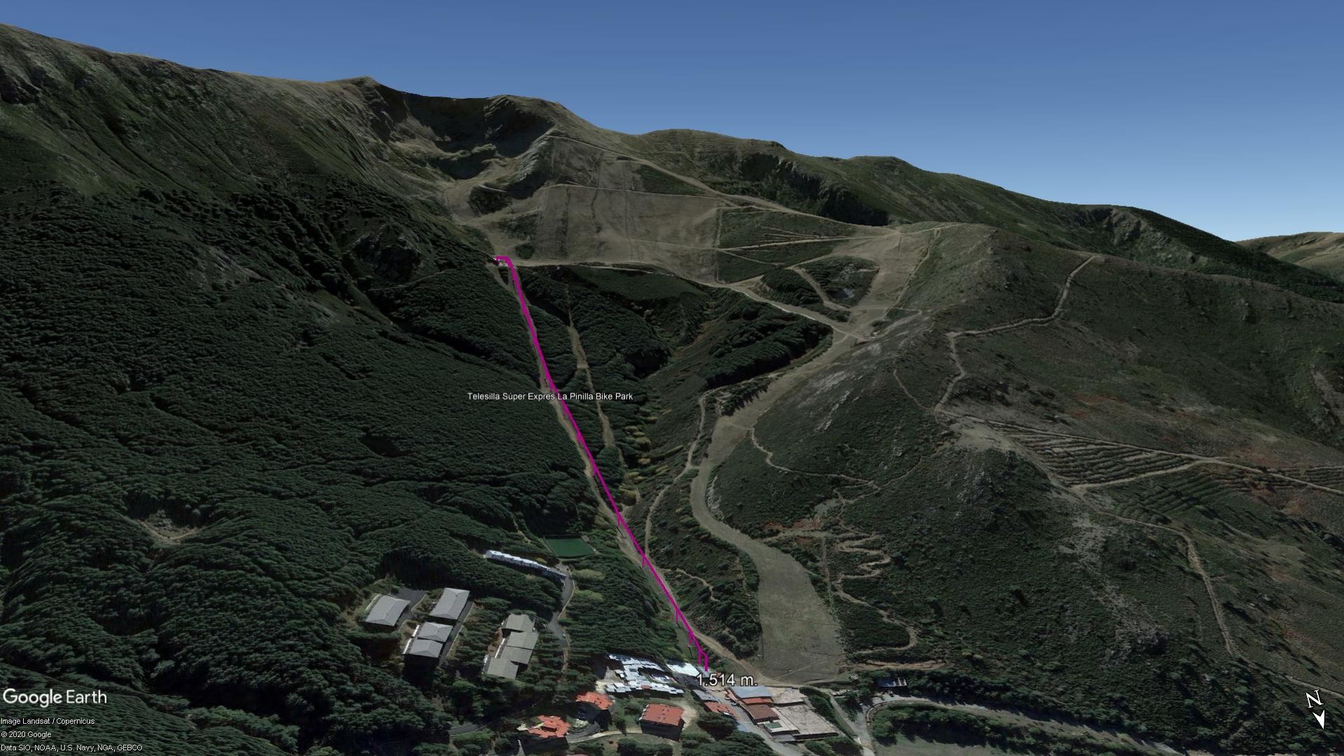 Vista Google Earth La Pinilla 2020