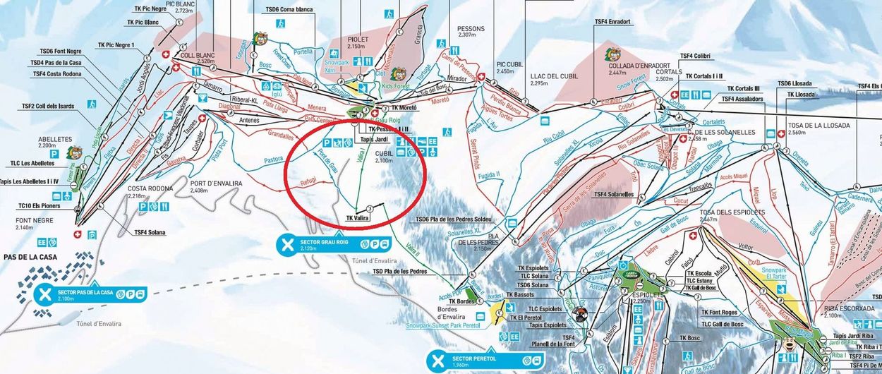 Grandvalira vuelve a crecer con dos pistas de esquí nuevas