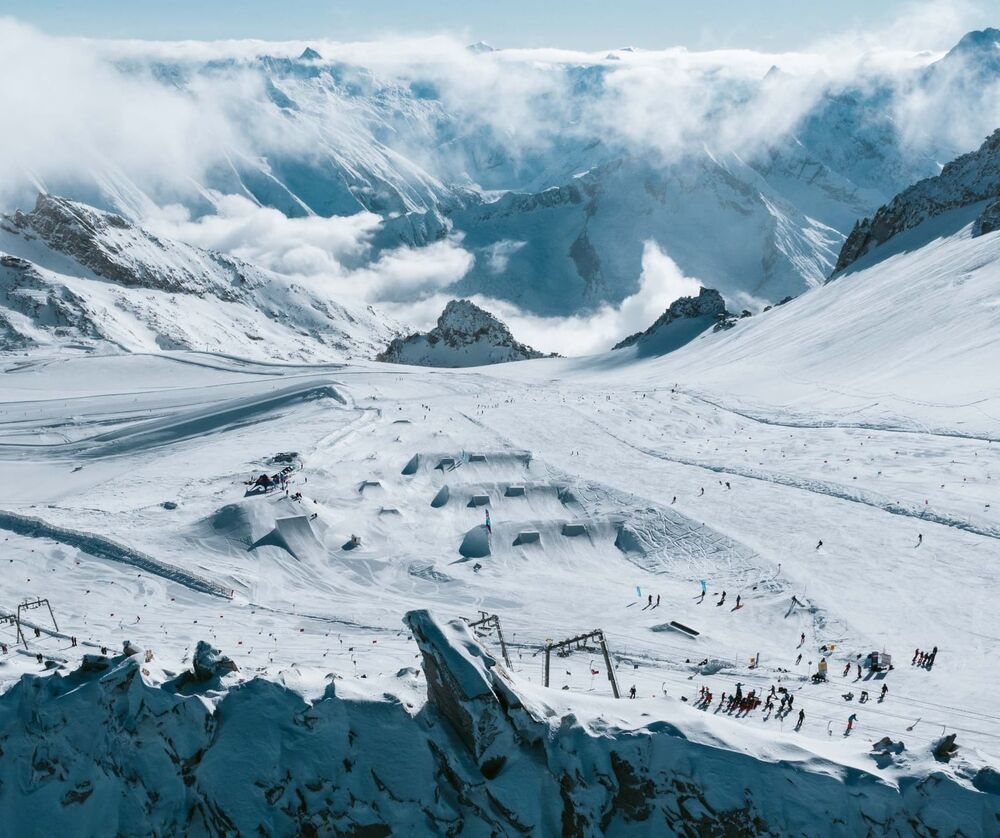 Glaciar en Austria para esqui