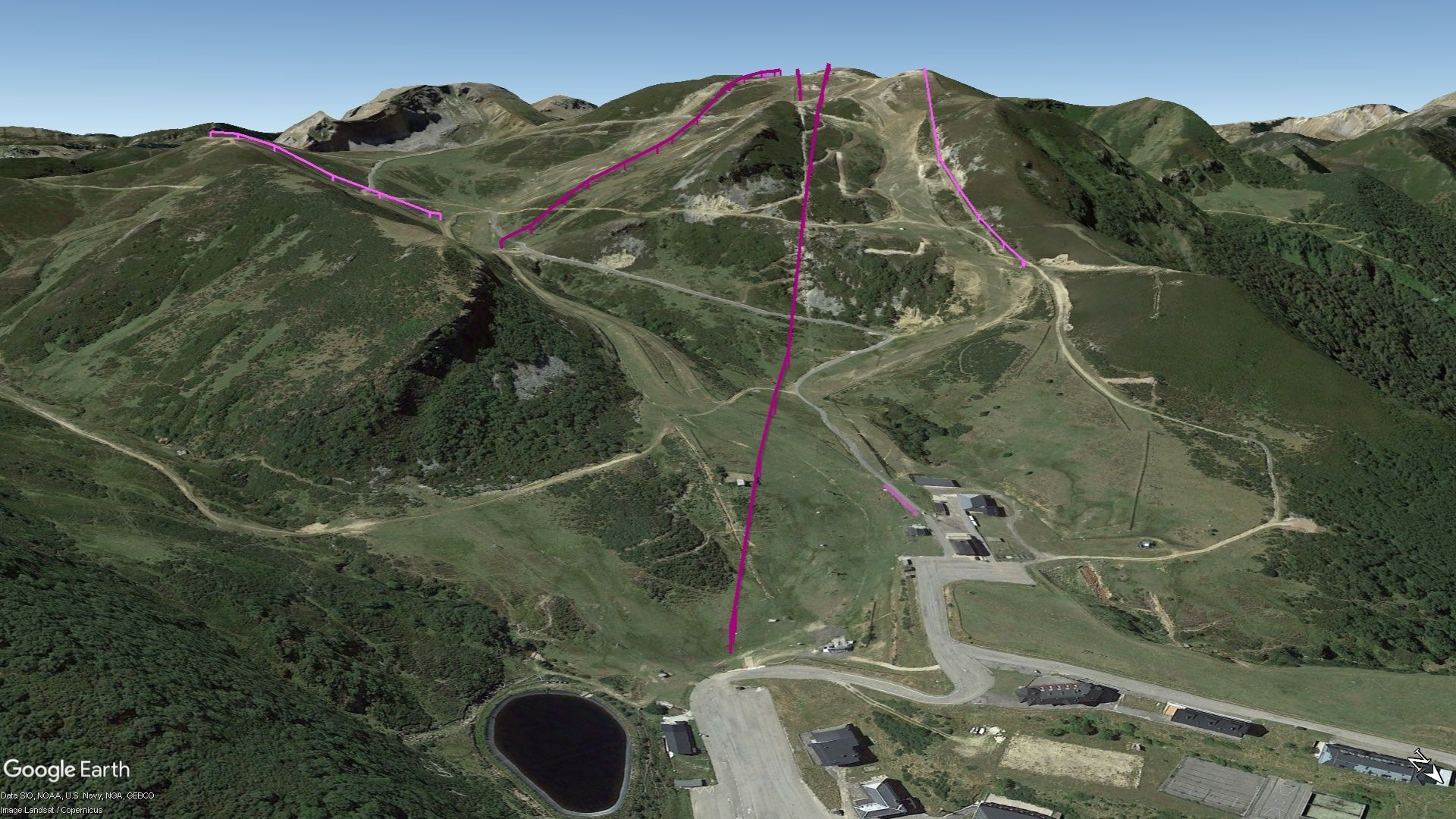 Vista Google Earth Pro Valgrande Pajares Temporada 2023/24