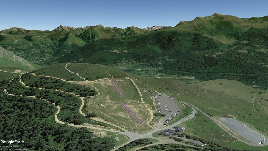 Vista Google Earth Val d'Azun Temporada 2022/23