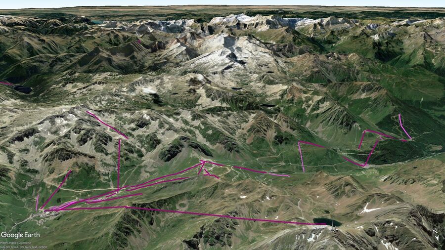 Vista Google Earth Grand Tourmalet Temporada 2022/23