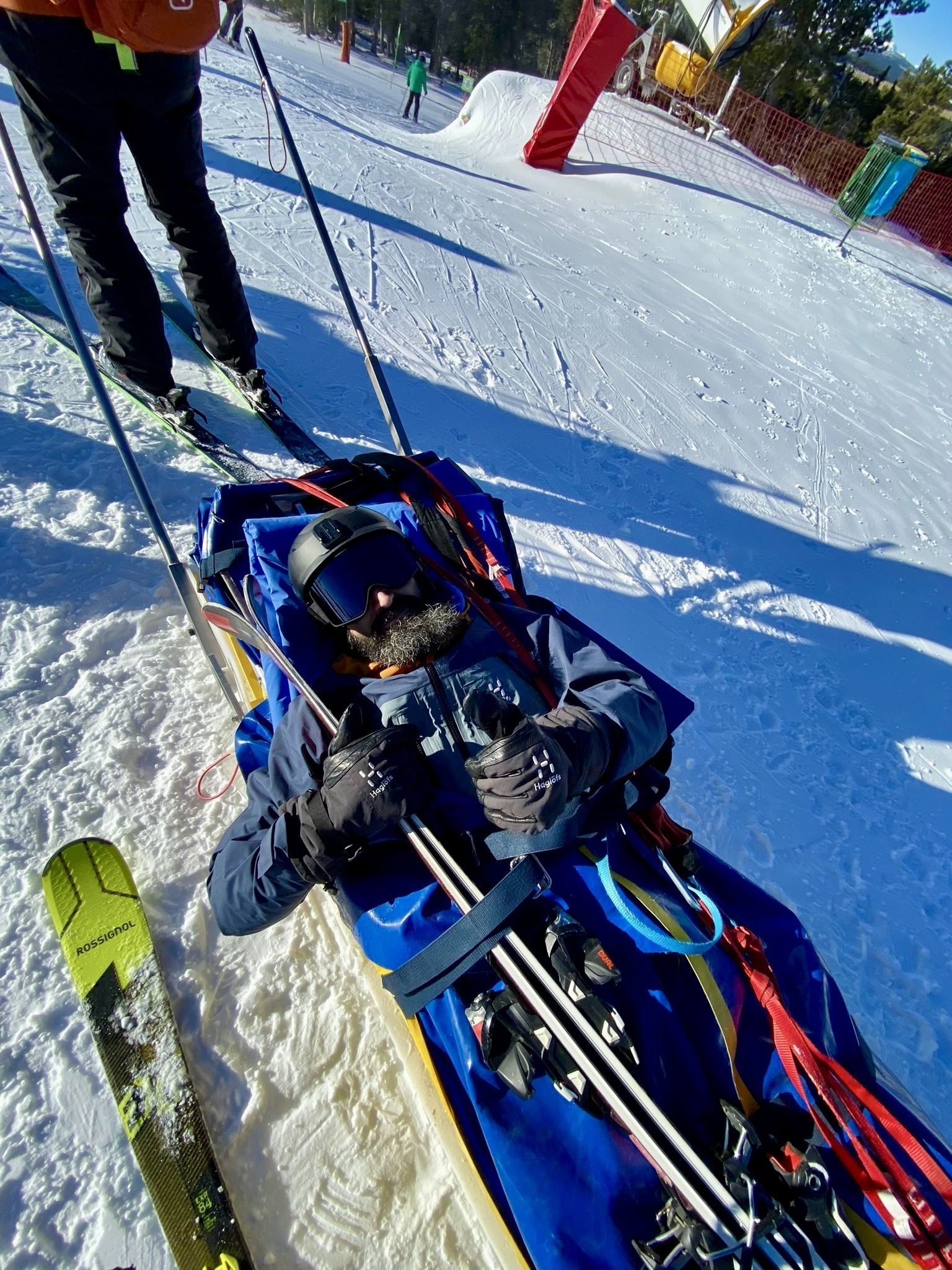 Rescate de esquí