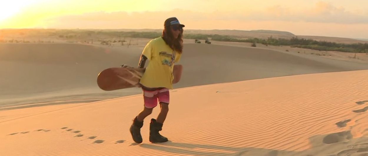 El snowboarder olímpico que sólo había practicado en dunas de arena