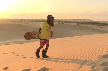 El snowboarder olímpico que sólo había practicado en dunas de arena