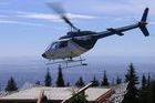 Perseguidos en helicóptero por saltarse una señal de prohibición