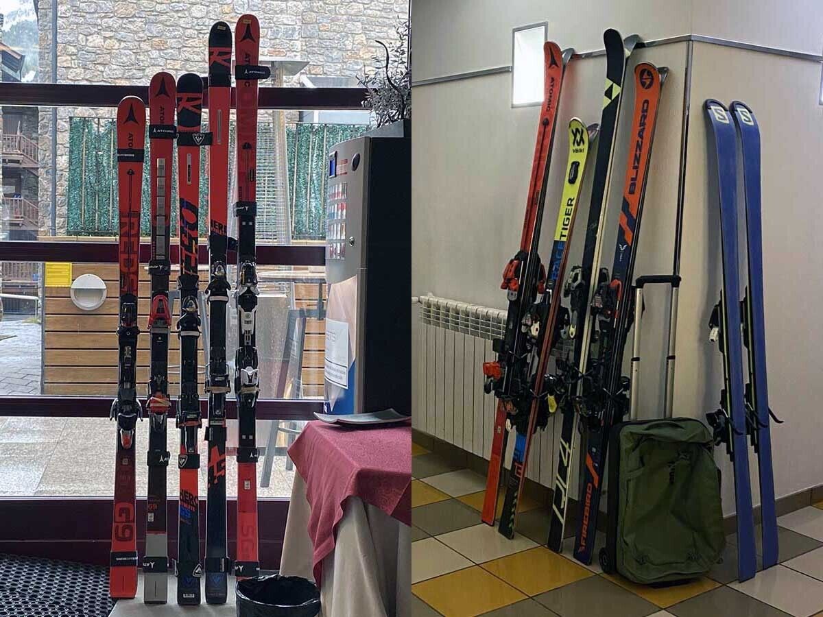 Esquís y maletas en un hotel (Foto: IST).
