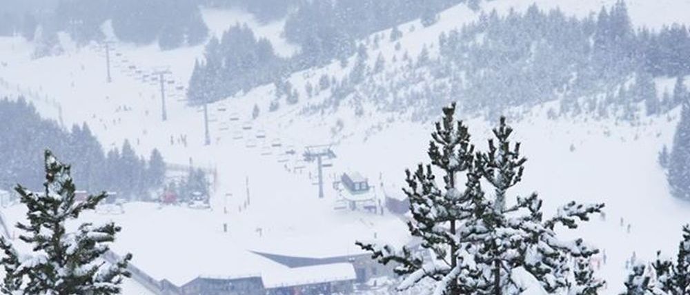 Ración de buena nevada en las estaciones de esquí de Aramón en Huesca