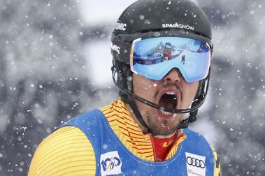 Loic Meillard gana el Slalom de Aspen y Juan del Campo su mejor resultado en la Copa del Mundo