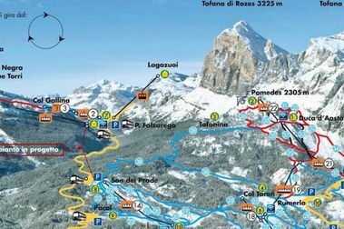 Cortina d'Ampezzo aprueba el primer paso para crear una gigantesca área esquiable