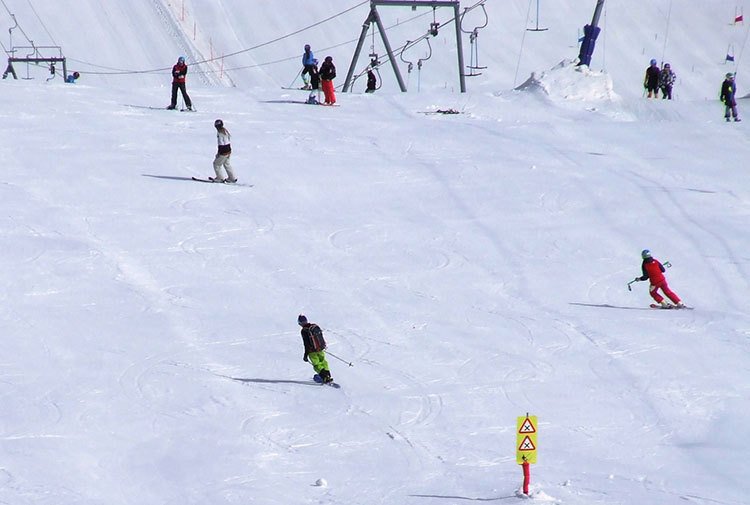 Summer ski test