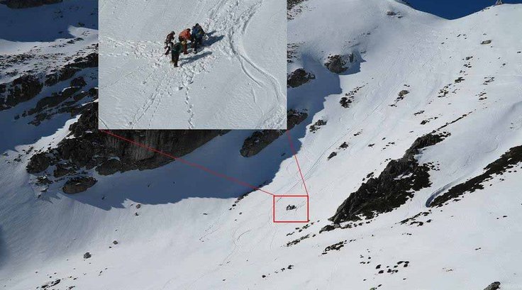 Rescatado un esquiador del Pico Jeje
