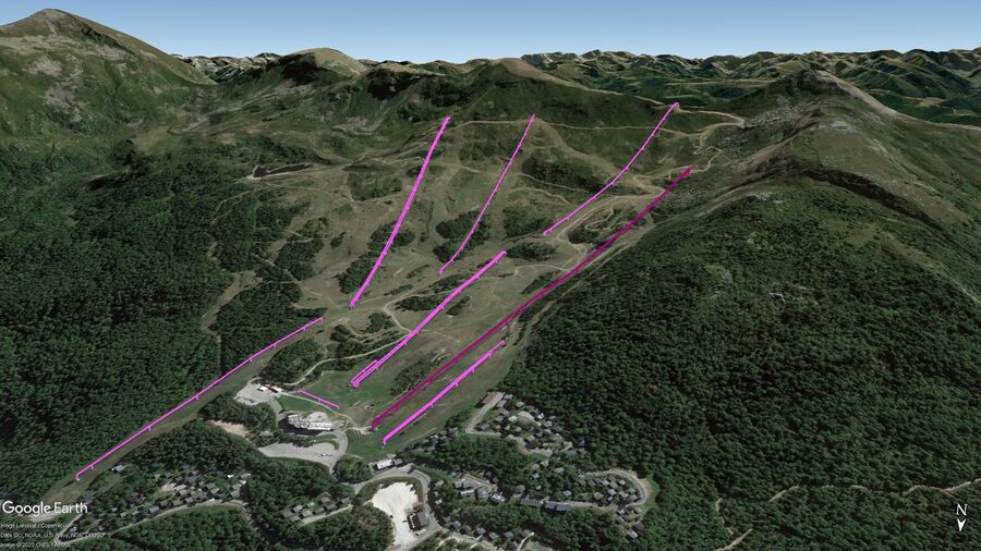Vista Google Earth Pro Monts d' Olmes Temporada 2022/23