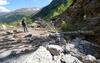 Un derrumbe de piedras y rocas bloquea el paso entre Artouste y España