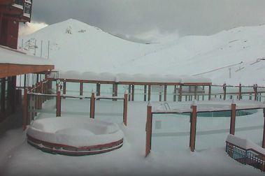 Neve chega aos resorts de esqui
