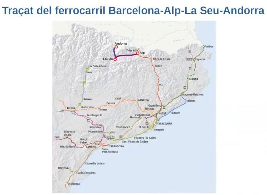 Conexión ferroviaria Tren Seu Urgell Andorra