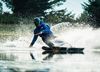 Aymar Navarro logra hacer esquí acuático con unas tablas de freeride para la nieve