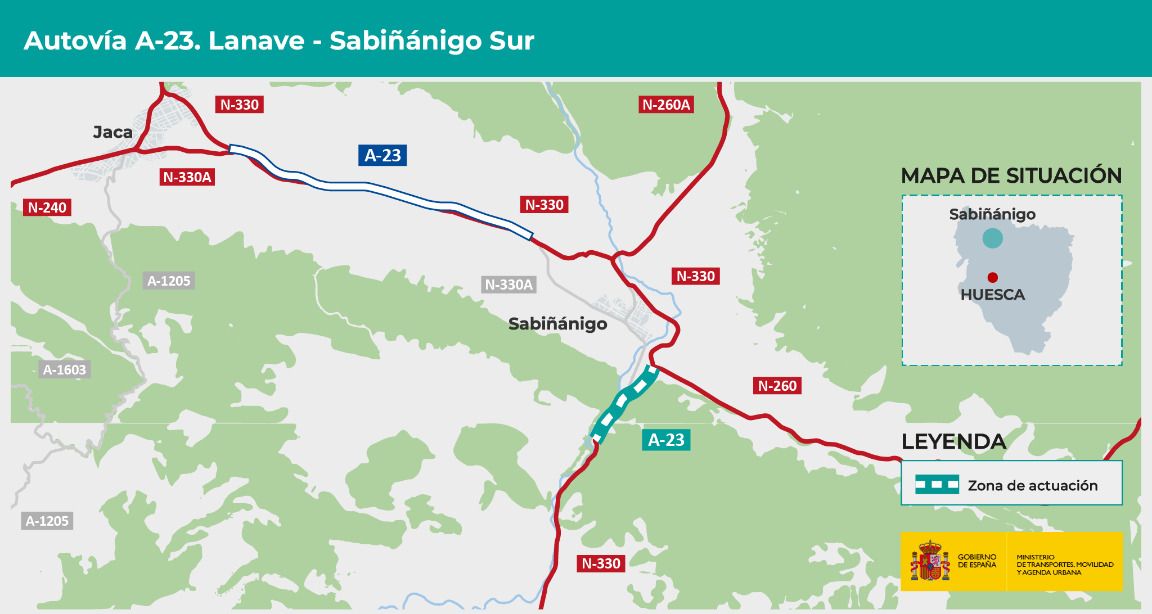 Enlace A 23 entre Lanave y Sabiñánigo
