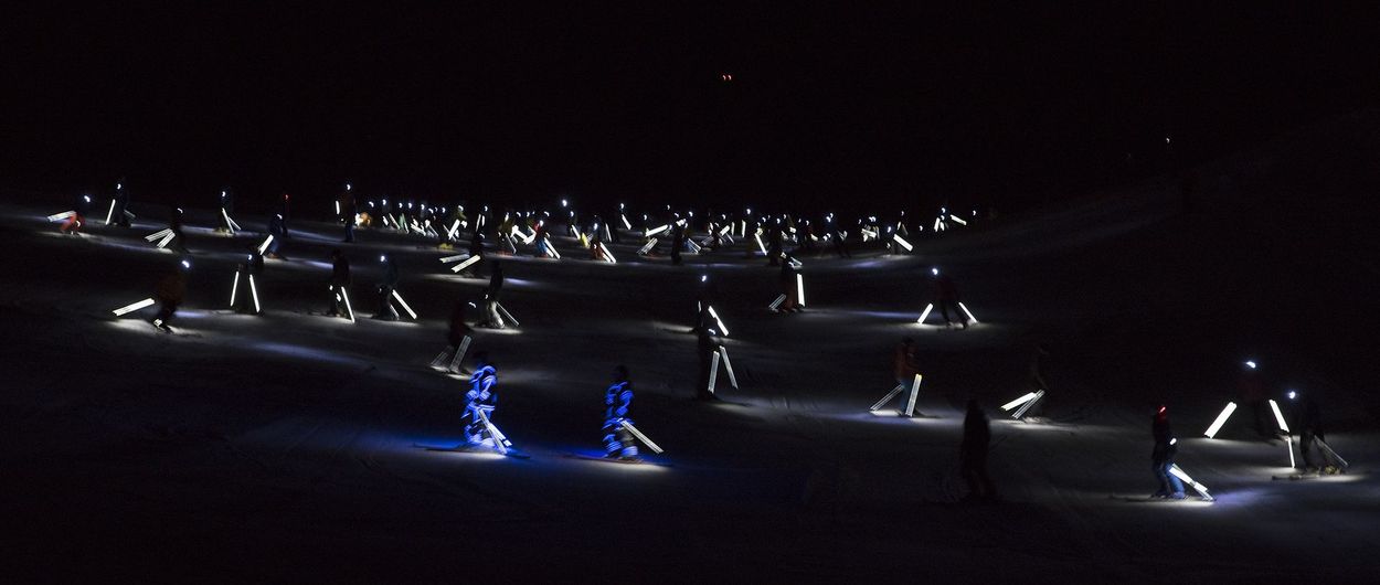 Audi presenta su tecnología de iluminación LED en la e-tron ski night de Baqueira