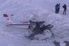 Se estrella una avioneta en una estación de esquí
