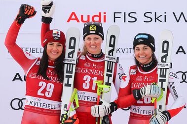 Nina Ortlieb encabeza un triplete austriaco y de Head en el Super-G de Kitfjell