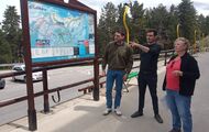 Oposición al telecabina desde el tren a la estación de esquí de La Molina