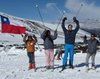 Niños Aprenden a Esquiar en Corralco