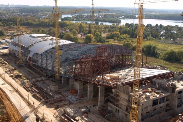 Construcción del Snowdome de Moscú