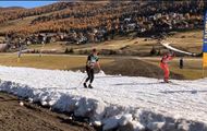 El grupo de esquí de fondo del CETDI-Aragón se entrena en Livigno