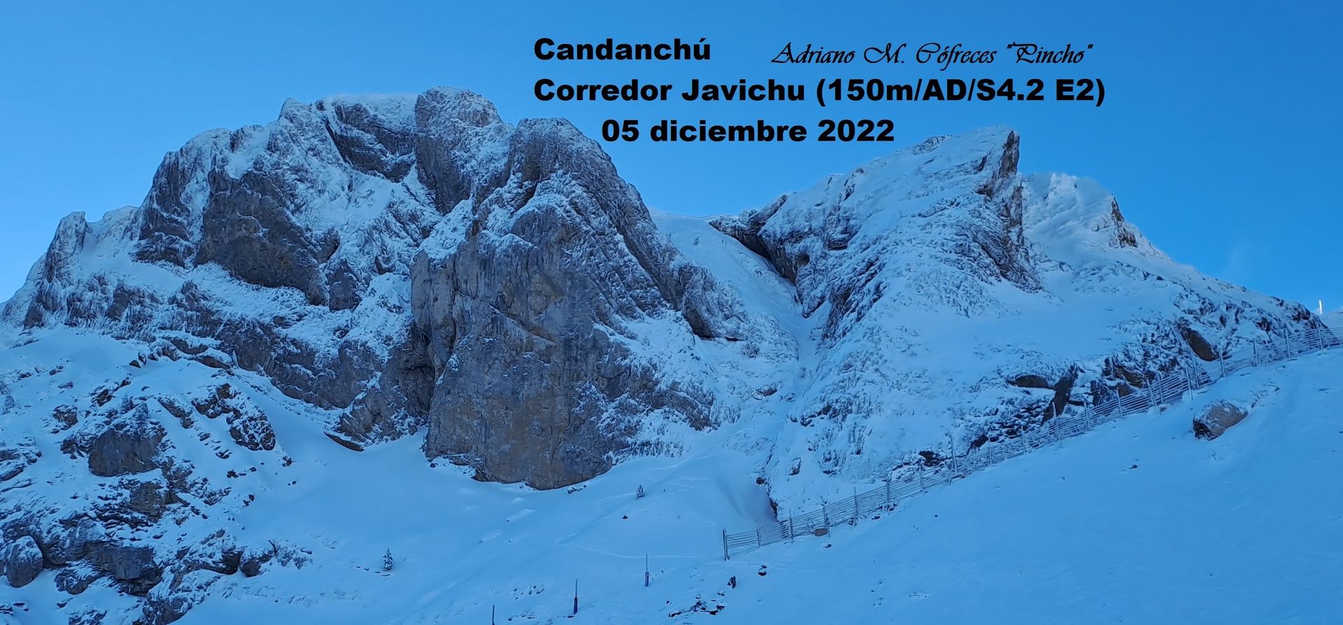 Candanchú: Estrenando temporada 2022/2023 en el Corredor Javichu (150m/AD/S4.2 E2) 