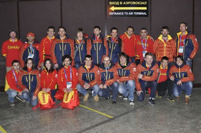 Equipo español en Sochi