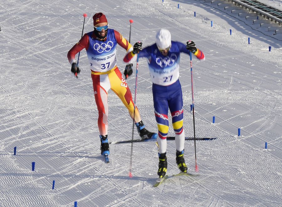 Imanol Rojo en los Juegos Olímpicos de Pekin 022 skiatlon