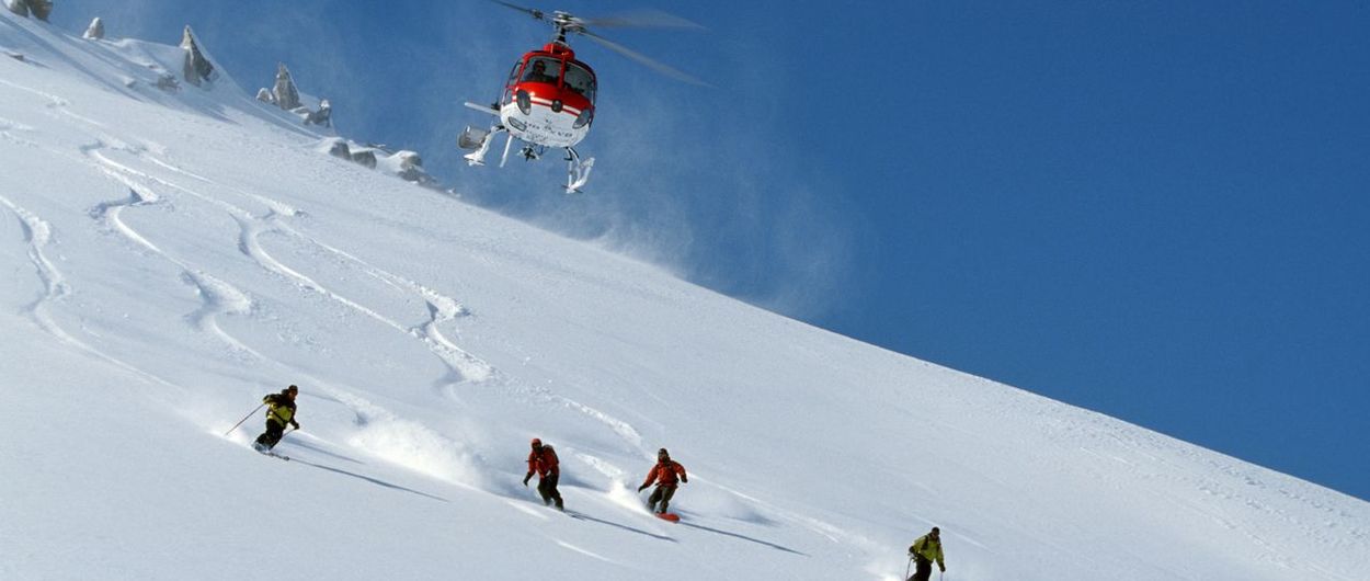 Una empresa logra permiso para hacer heli-ski en el Pirineo de Aragón