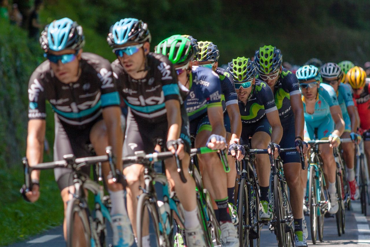 Ciclistas en etapa del Tour de 2016