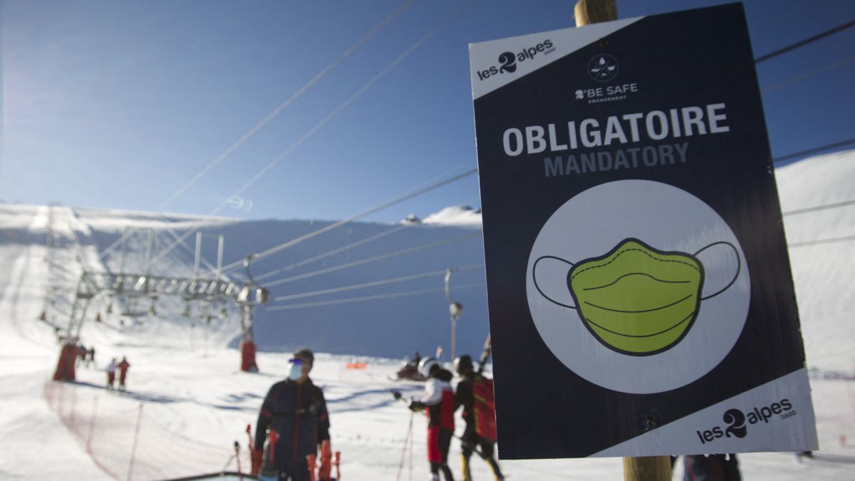Mascarilla COVID obligatoria en estaciones esqui Francia