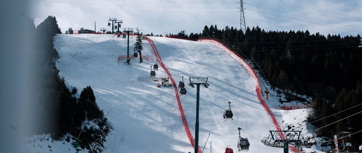 Perfectas condiciones de la pista Avet para la Copa del Mundo de esquí en Soldeu