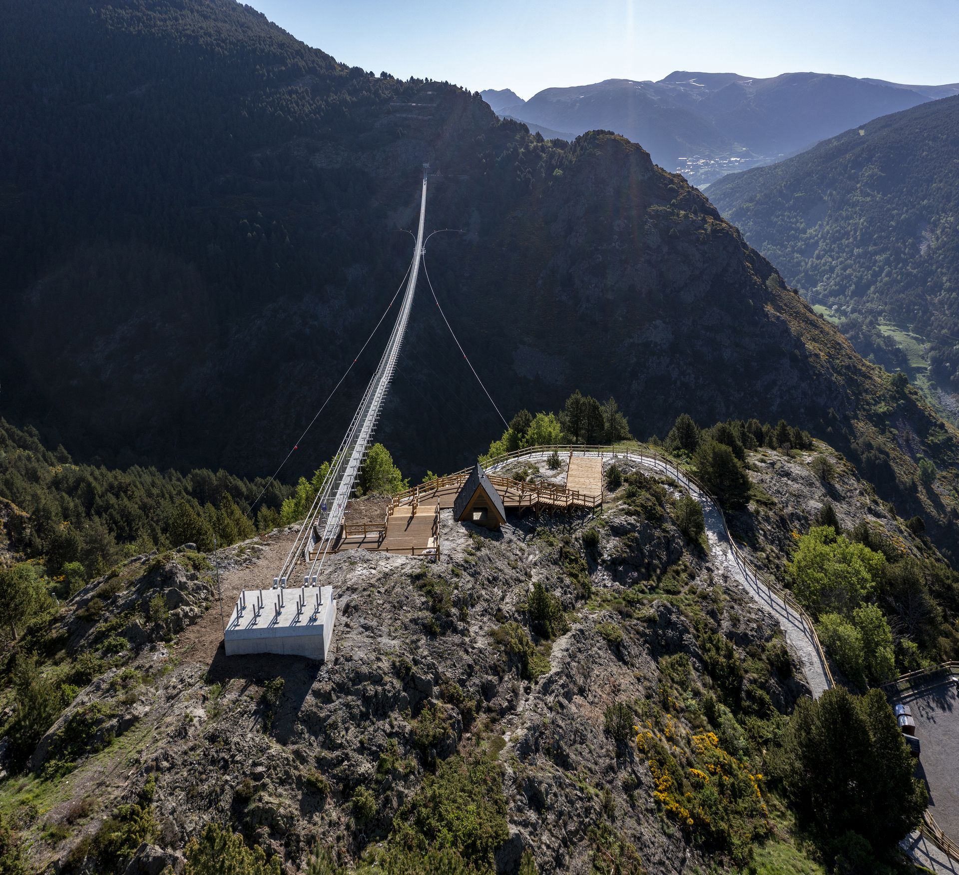 Pont Tibetano de Andorra en Canillo