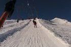 Un esquiador descarrila un telesquí en Tignes