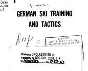 German ski trops, training and tactics.