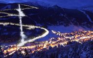 Aprica estrena la pista de esquí iluminada mas larga de Europa