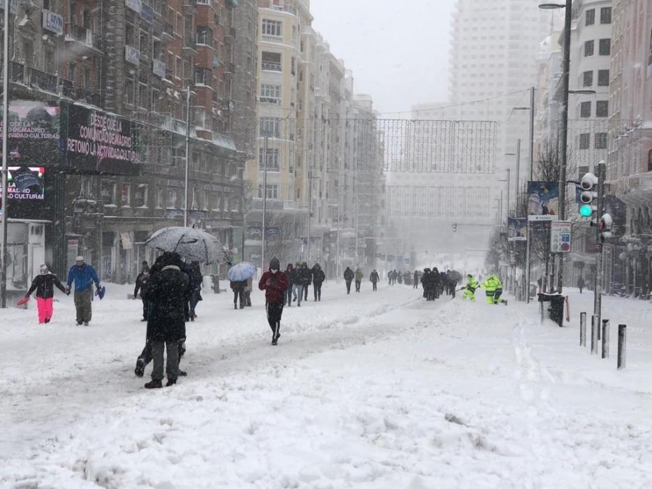 Nieve en Madrid