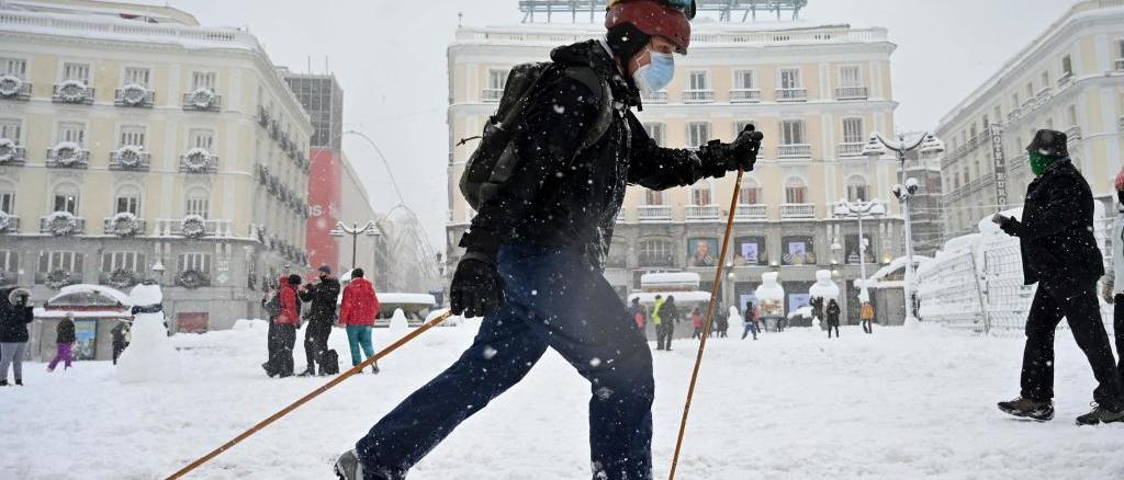 El día que la ciudad de Madrid se convirtió en una enorme estación de esquí