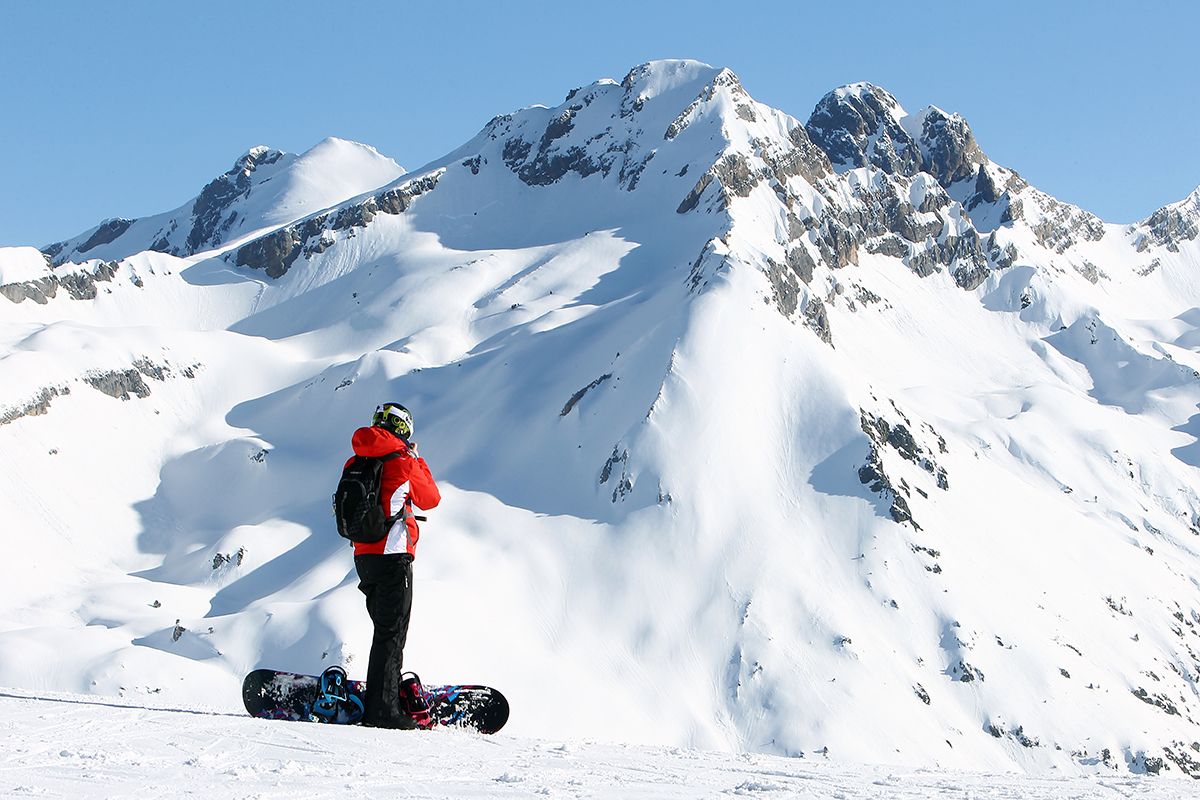 Snowboarder en Artouste (Foto: Bruno Labe).
