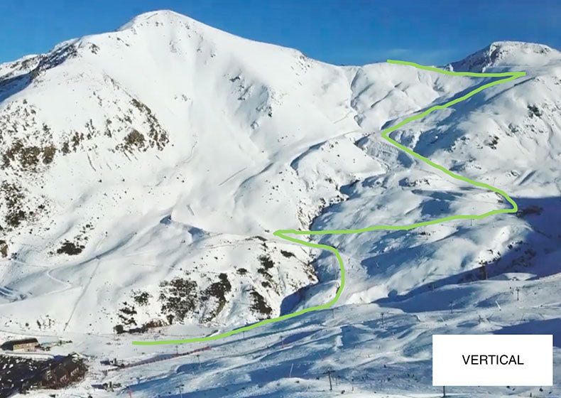 Recorrido prueba Vertical de los Campeonatos de Europa de Esquí Montaña Boi Taull 2022